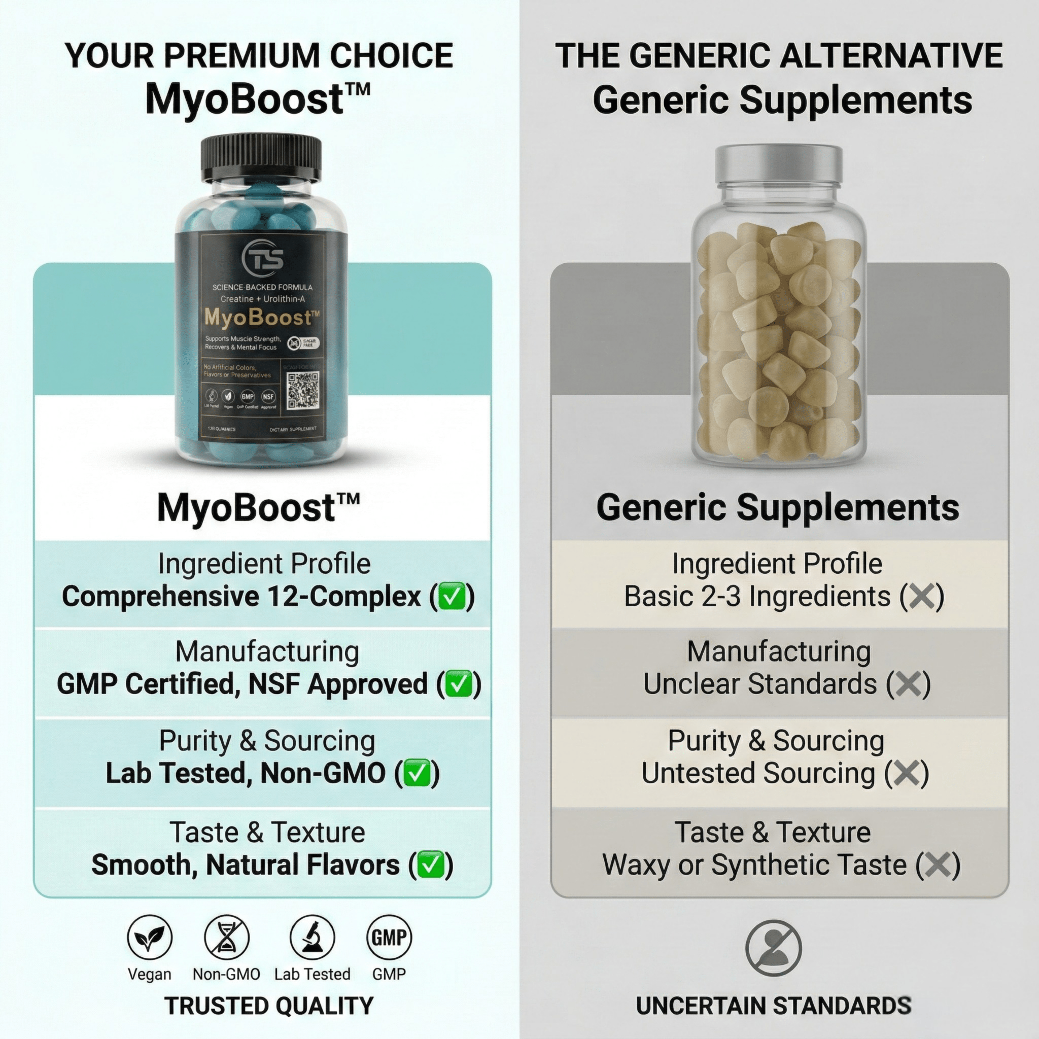 Myoboost™ Urolithin A + Creatine Gummies(5000mg) with L - Carnitine, Beta - Alanine & CoQ10 - Teal Skyes